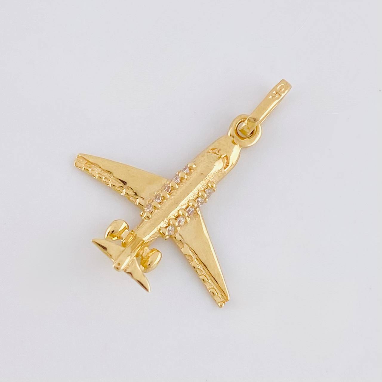 Dije Avion 1.2g / 2.2cm Oro Amarillo 18K