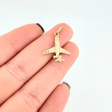Dije Avion 1.2g / 2.2cm Oro Amarillo 18K