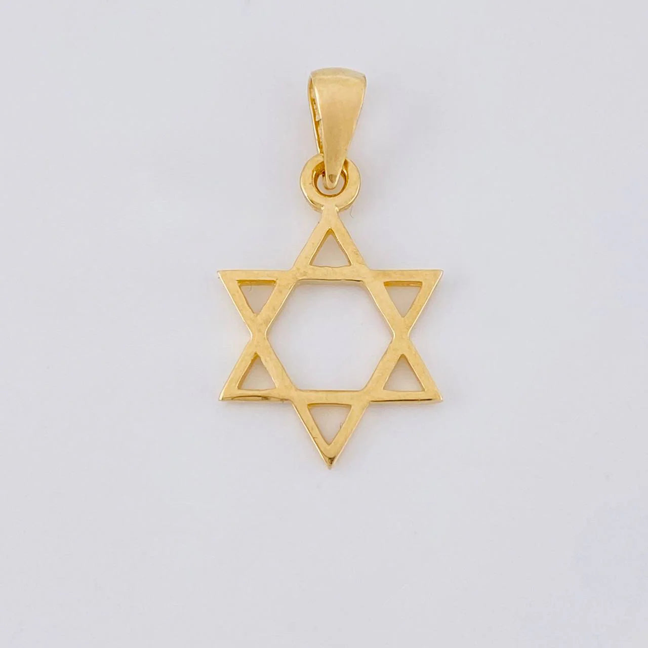 Dije Estrella de David 1.3g / 2.5cm Oro Amarillo 18K