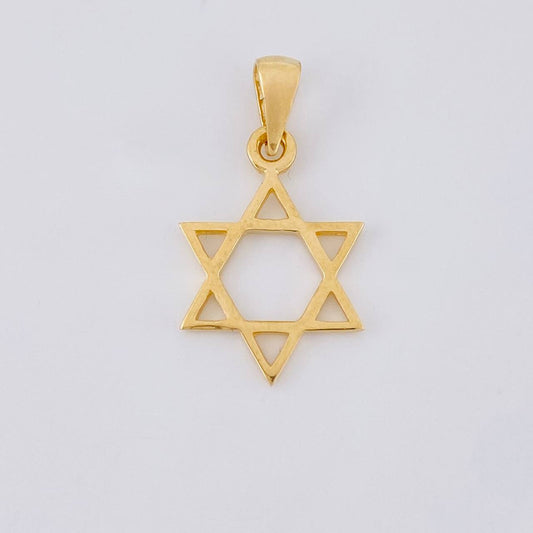 Dije Estrella de david 1.3g / 2.5cm Oro Amarillo 18K