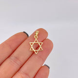 Dije Estrella de david 1.25g / 2.4cm Oro Amarillo 18K