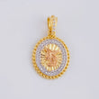 Dije Medalla circular san miguel 3.15g / 2.5cm Tres Oros 18K