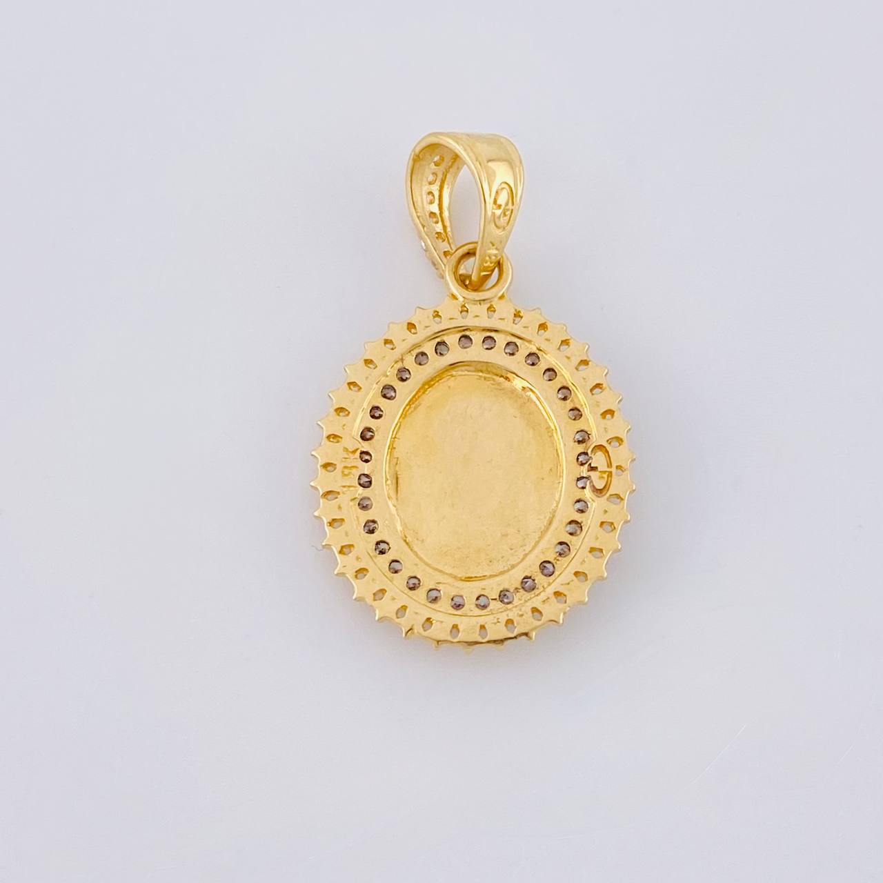Dije Medalla circular san miguel 3.15g / 2.5cm Tres Oros 18K