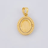 Dije Medalla circular san miguel 3.15g / 2.5cm Tres Oros 18K