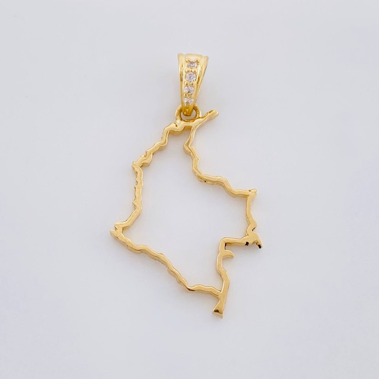 Dije Silueta mapa 0.95g / 2.7cm Oro Amarillo 18K