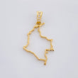 Dije Silueta mapa 0.95g / 2.7cm Oro Amarillo 18K