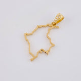 Dije Silueta mapa 0.95g / 2.7cm Oro Amarillo 18K