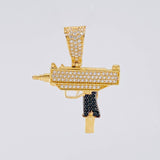 Dije mini uzi 3.9g / 3.2cm Oro Amarillo 18K