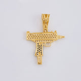 Dije mini uzi 3.9g / 3.2cm Oro Amarillo 18K