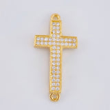 Herraje Cruz Basteada 1.7g / 2.5cm Oro Amarillo 18K