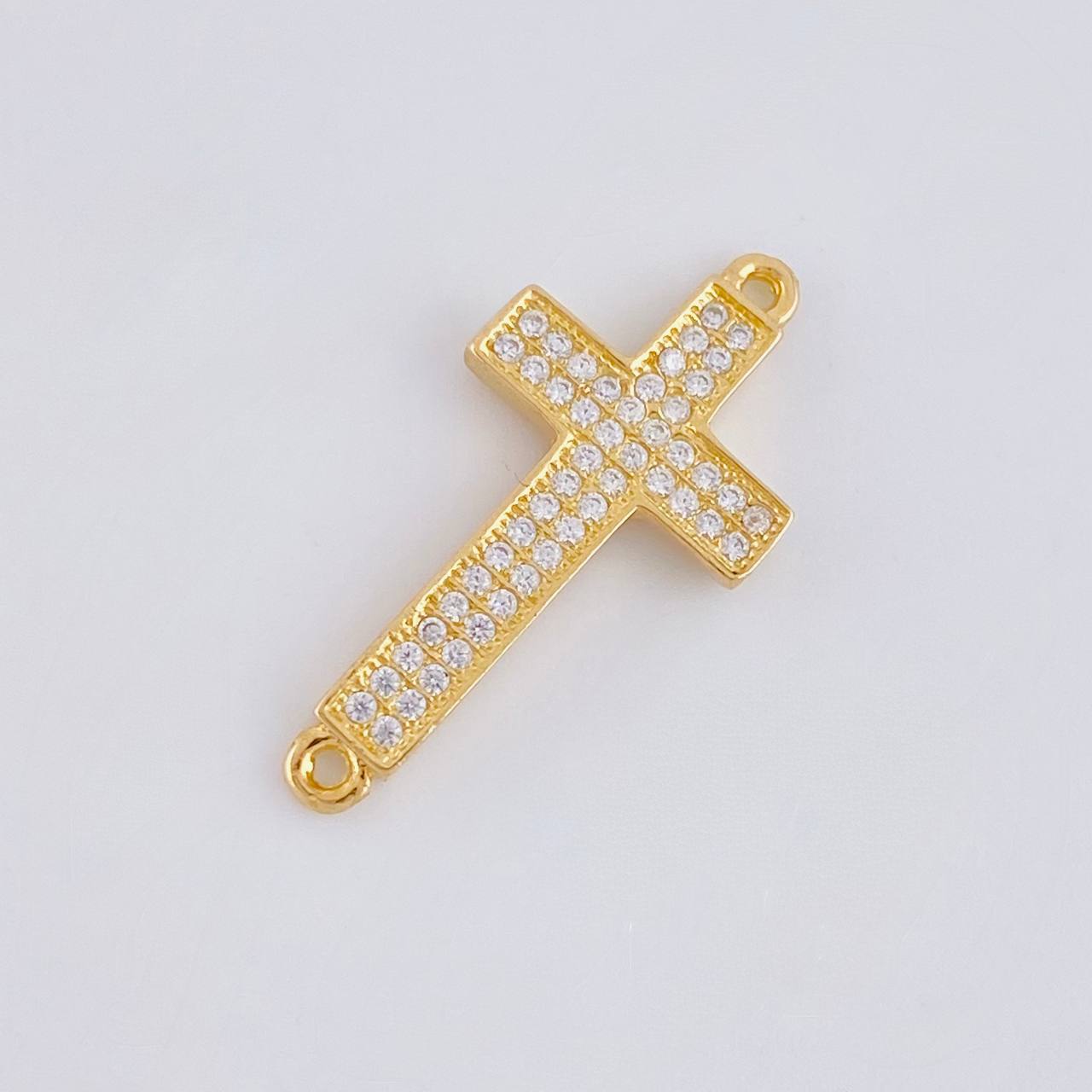 Herraje Cruz Basteada 1.7g / 2.5cm Oro Amarillo 18K