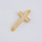 Herraje Cruz Basteada 1.7g / 2.5cm Oro Amarillo 18K