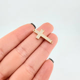 Herraje Cruz Basteada 1.7g / 2.5cm Oro Amarillo 18K
