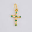 Dije Cruz Burbuja Tupida 0.65g / 2cm Oro Amarillo 18K
