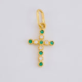 Dije Cruz Burbuja Tupida 0.65g / 2cm Oro Amarillo 18K