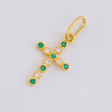 Dije Cruz Burbuja Tupida 0.65g / 2cm Oro Amarillo 18K