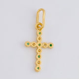 Dije Cruz Burbuja Tupida 0.65g / 2cm Oro Amarillo 18K