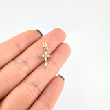 Dije Cruz Burbuja Tupida 0.65g / 2cm Oro Amarillo 18K
