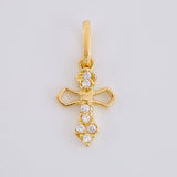 Dije Cruz Puntas Flechas 0.75g / 1.7cm Oro Amarillo 18K