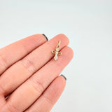 Dije Cruz Puntas Flechas 0.75g / 1.7cm Oro Amarillo 18K