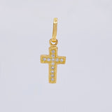 Dije Cruz Basteada 0.6g / 1.8cm Oro Amarillo 18K