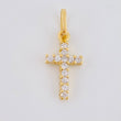 Dije Cruz Tupida 0.6g / 2cm Oro Amarillo 18K
