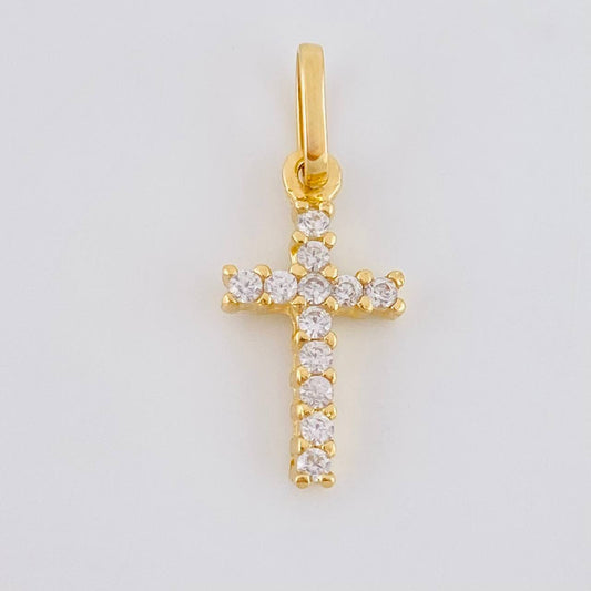 Dije Cruz Tupida 0.6g / 2cm Oro Amarillo 18K