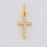 Dije Cruz Tupida 0.6g / 2cm Oro Amarillo 18K