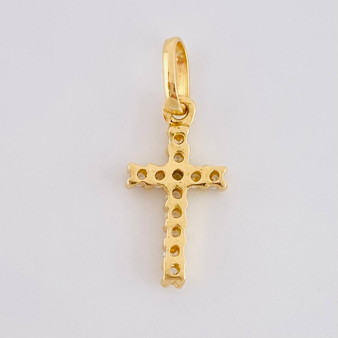 Dije Cruz Tupida 0.6g / 2cm Oro Amarillo 18K
