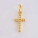 Dije Cruz Tupida 0.8g / 2cm Oro Amarillo 18K