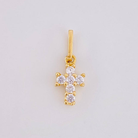 Dije Cruz Cuatro Garras 0.65g / 1.5cm Oro Amarillo 18K