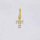Dije Cruz Cuatro Garras 0.65g / 1.5cm Oro Amarillo 18K
