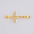 Herraje Cruz Tupida 0.55g / 2cm Oro Amarillo 18K