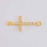 Herraje Cruz Tupida 0.55g / 2cm Oro Amarillo 18K