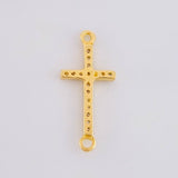 Herraje Cruz Tupida 0.8g / 2cm Oro Amarillo 18K