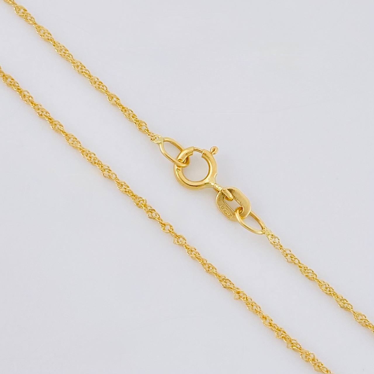 Cadena Singapur 0.9 g / 50.7 cm / 1 mm Oro Amarillo 18K