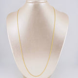 Cadena China 2.6g / 60cm / 1.9mm Oro Amarillo 18K