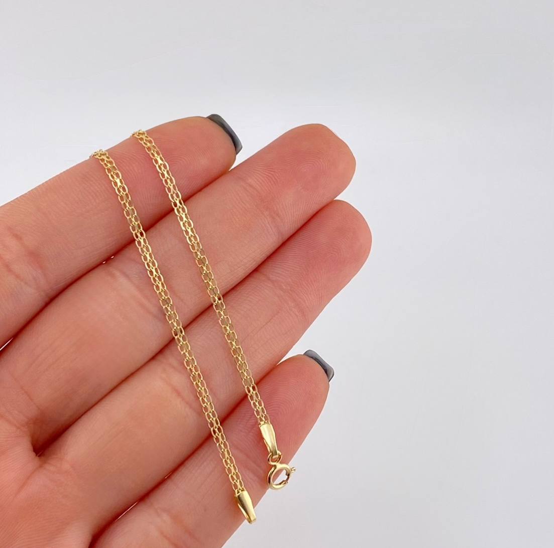 Cadena China 2.6g / 60cm / 1.9mm Oro Amarillo 18K