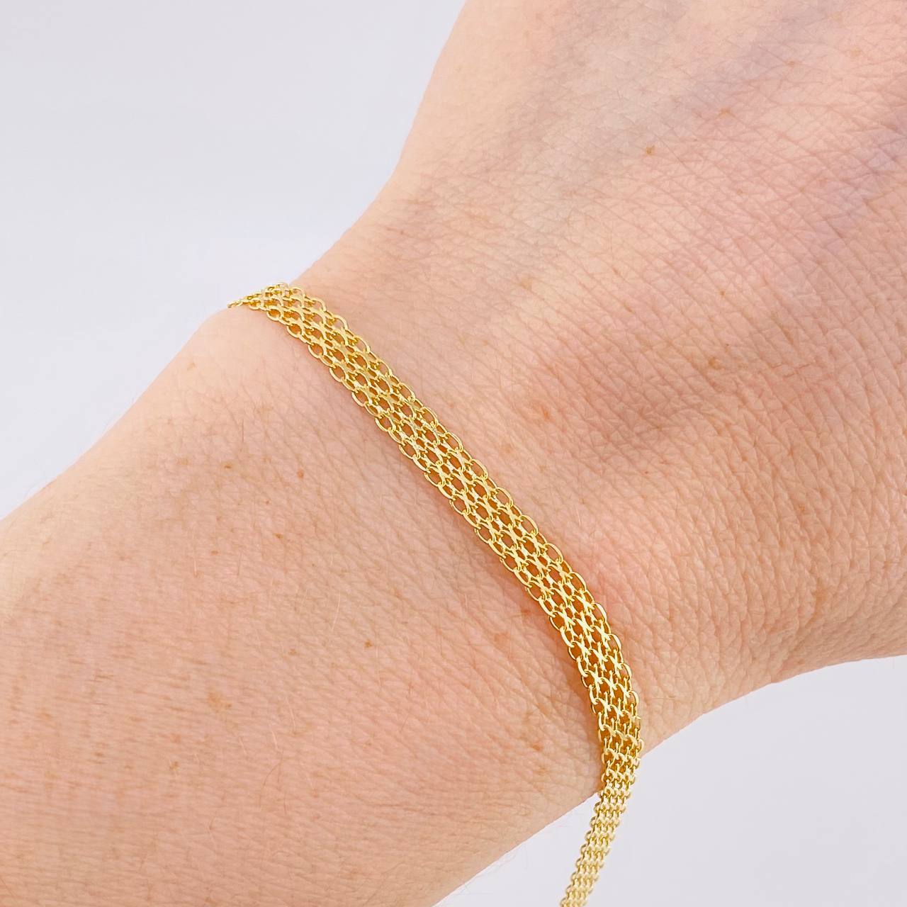 Pulso Chino 3.55 g / 20.2 cm / 4.3 mm Oro Amarillo 18K