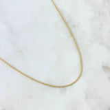 Cadena Mini Cubana 1.15gr / 45cm / 1.2mm Oro Amarillo +1 18K