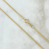 Cadena Mini Cubana 1.15gr / 45cm / 1.2mm Oro Amarillo +1 18K
