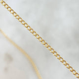 Cadena Mini Cubana 1.15gr / 45cm / 1.2mm Oro Amarillo +1 18K