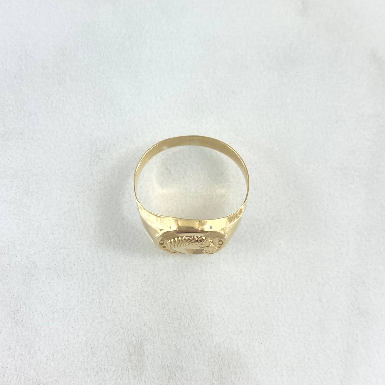 Anillo Sello Herradura 1.2gr / T4 1/2 / Oro Amarillo 18K *