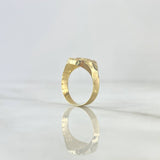 Anillo Sello Herradura 1.2gr / T4 1/2 / Oro Amarillo 18K *