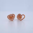 Topos Silueta Corazon 0.7gr / Oro 18K $