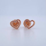 Topos Silueta Corazon 0.7gr / Oro 18K $