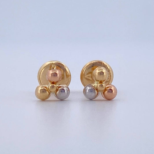 Topos Trio Bolas 0.5gr / Oro 18K $