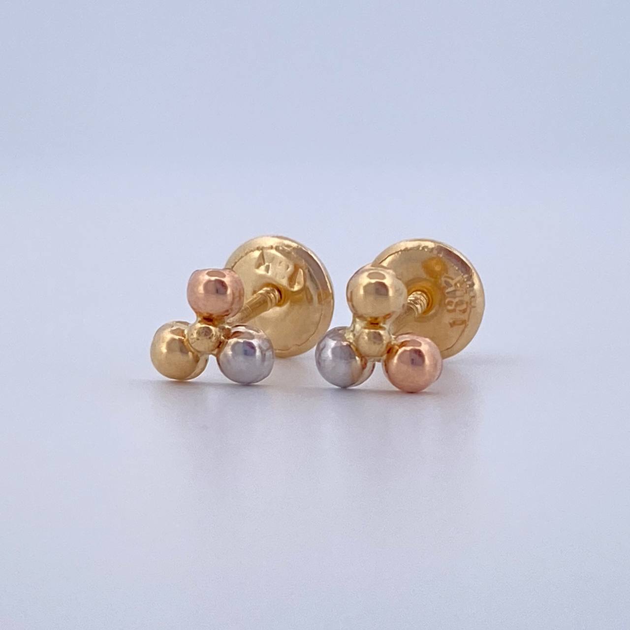 Topos Trio Bolas 0.5gr / Oro 18K $