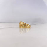 Anillo Corazones 5.35gr / T8 / Circones Blancos Oro Amarillo 18K $