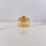 Anillo Rustico Maya 7gr / T7 1/2 / Circones Colores Oro Amarillo 18K &